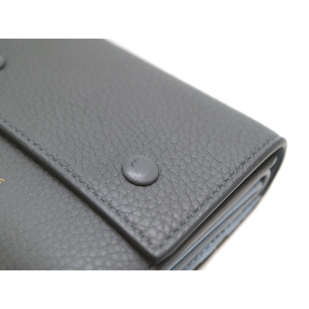 Celine Folded Multi Function Compact Wallet Leath… - image 6